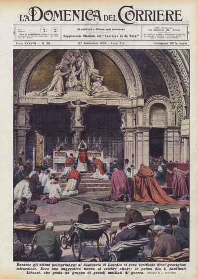 During the last pilgrimages to the Sanctuary of Lourdes, ten miraculous healings occurred by Achille Beltrame